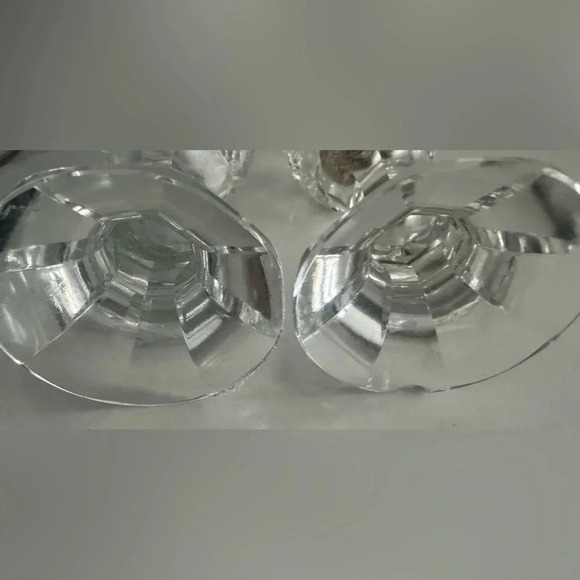 Vintage Crystal Salt & Pepper Shakers 7 inch formal dinner supper party  glamour - Picture 3 of 4